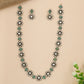 Oval-Linked Victorian Necklace with Continuous Floral Pattern
