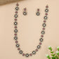 Oval-Linked Victorian Necklace with Continuous Floral Pattern