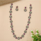 Oval-Linked Victorian Necklace with Continuous Floral Pattern