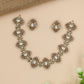 Victorian Necklace Showcasing Oval Frames and Central Stone Forms