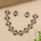 Victorian Necklace Showcasing Oval Frames and Central Stone Forms