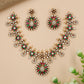 Circular Cluster Victorian Necklace Featuring Pear-Shaped Centres
