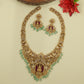 Long Haara with Central Lakshmi Panel and Dense Diety Work