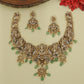 Sculptural Necklace Featuring Central Lakshmi Panel and Ornate Links