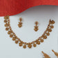 Disc-Focused Link Necklace with Peacock Motif Flow