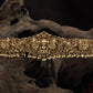 Monumental Dabu Featuring Lakshmi Within Peacock-Carved Matrix