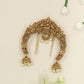 Antique Finish Goddess Arch With Twin Peacocks And Hanging Domes