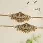 Traditional Lakshmi Armlet with Peacock Silhouettes and Dome Hangings