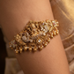Traditional Lakshmi Armlet with Peacock Silhouettes and Dome Hangings
