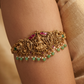 Divine Lakshmi Arch Baju Bandi with Twin Peacock Flourish and Bead Fringe