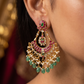 Symmetrical Chand Hanging with Segmented Stone Border