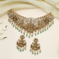 Lakshmi Figure Centre Choker with Symmetrical Peacock Frames