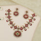 Grand Floral Centre Necklace with Alternating Disc and Blossom Links