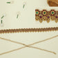 Floral Disc Waist Belt with Peacock Clasp and Leaf Extension