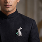 Distinctive Crystal Rabbit Emblem with Radiant Drop
