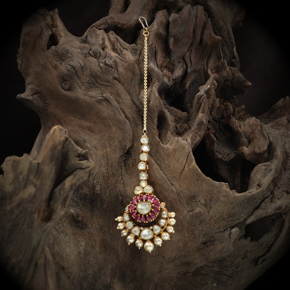 Double Halo Disc Tikka with Graduated Oval Stem