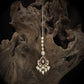 Majestic Blossom Crest Tikka with Decorative Lower Fringe