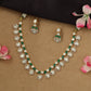 Radiant double detail kundan necklace with framed drop pattern