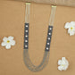 Flowing Crystal Bead Long Haara with Ornamental Flower Link Design