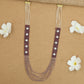 Flowing Crystal Bead Long Haara with Ornamental Flower Link Design