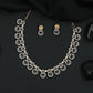 Circular Medallion Link Necklace Set with Interlocking Disc Motifs