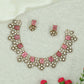 Bridal Victorian Necklace Set with Repeating Teardrop Clusters and Structured Centre Panels