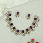 Bridal Victorian Necklace Set with Repeating Teardrop Clusters and Structured Centre Panels