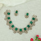 Bridal Victorian Necklace Set with Repeating Teardrop Clusters and Structured Centre Panels