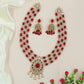 Grand Multi Row Oval Victorian Long Haara with Teardrop Pendant Centre