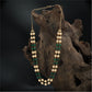 Stylish Double Strand with Pearl Rows and Defined Cube Accents