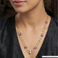 Orbit Double Strand Necklace with Symmetrical Bead Arrangement