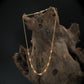 Delicate Chain with Structured Bead Flow and Decorative Gold Sections