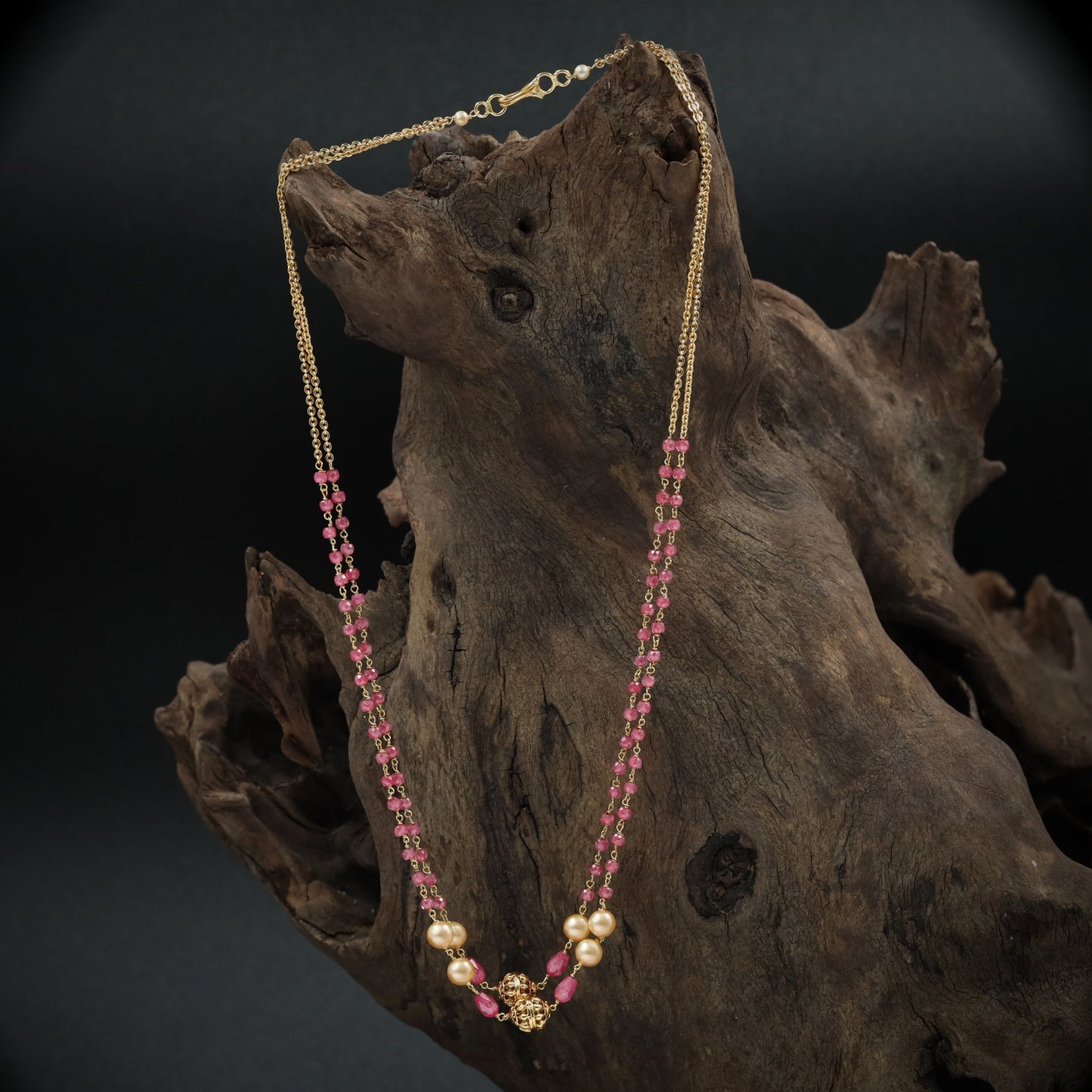Stylish Beaded Chains and Pearl Elements
