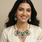 Decorative Blossom Necklace with Layered Side Strands