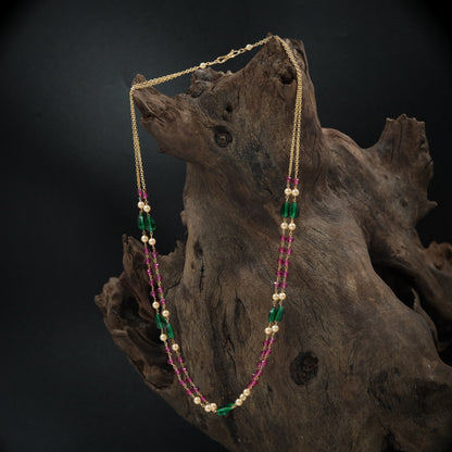 Radiant Multi Bead with Layered Strands and Accent Highlights