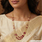 Contoured Dual Chain Beads with Balanced Accent Placement and Flow