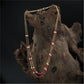 Contoured Dual Chain Beads with Balanced Accent Placement and Flow