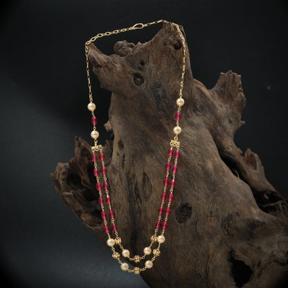 Graceful Multi Strand with Drop Bead Arrangement