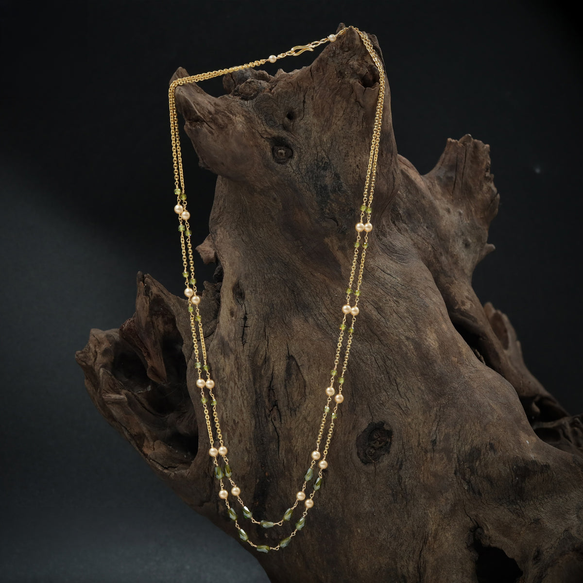 Classic Antique Beads Chain With Traditional Chain Links