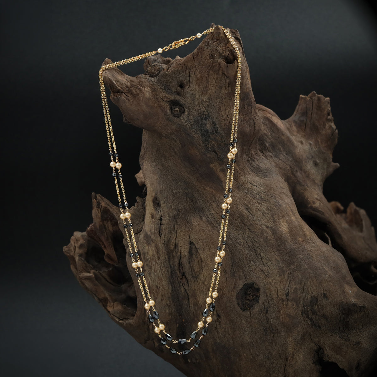 Classic Antique Beads Chain With Traditional Chain Links