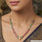 Vibrant Dual Strand Beads with Mixed Accent Clusters and Drop Units