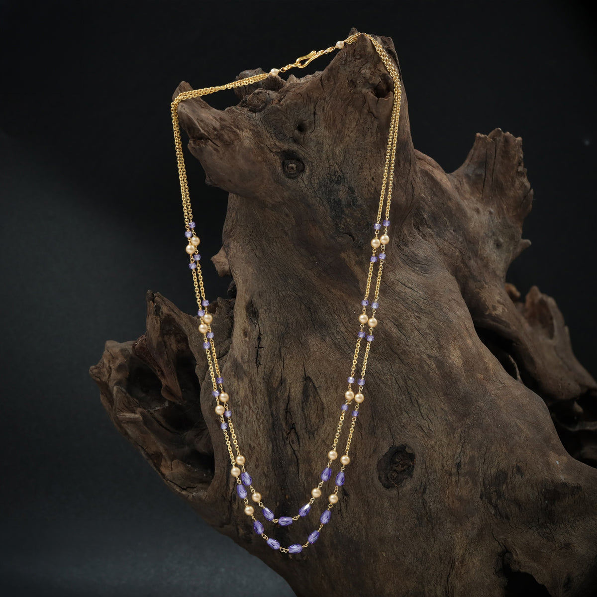 Classic Antique Beads Chain With Traditional Chain Links