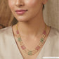 Minimal Beaded with Alternating Stone and Pearl Chain Design