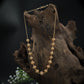 Textured Gold Beads Chain with Filigree Ball Detailing