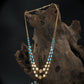Stylish Dual Layer Necklace with Alternating Bead Arrangement