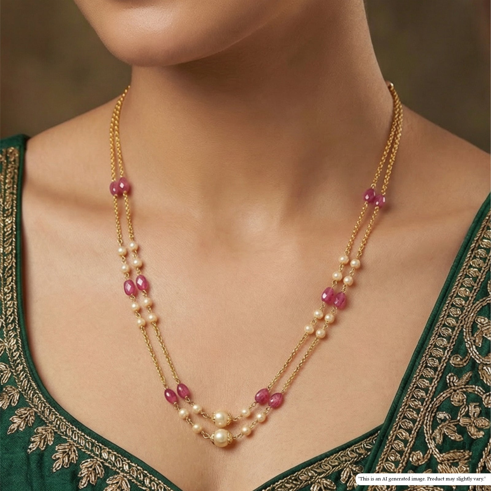 Charming Beads Chain with Minimal Structure and Clustered Accents