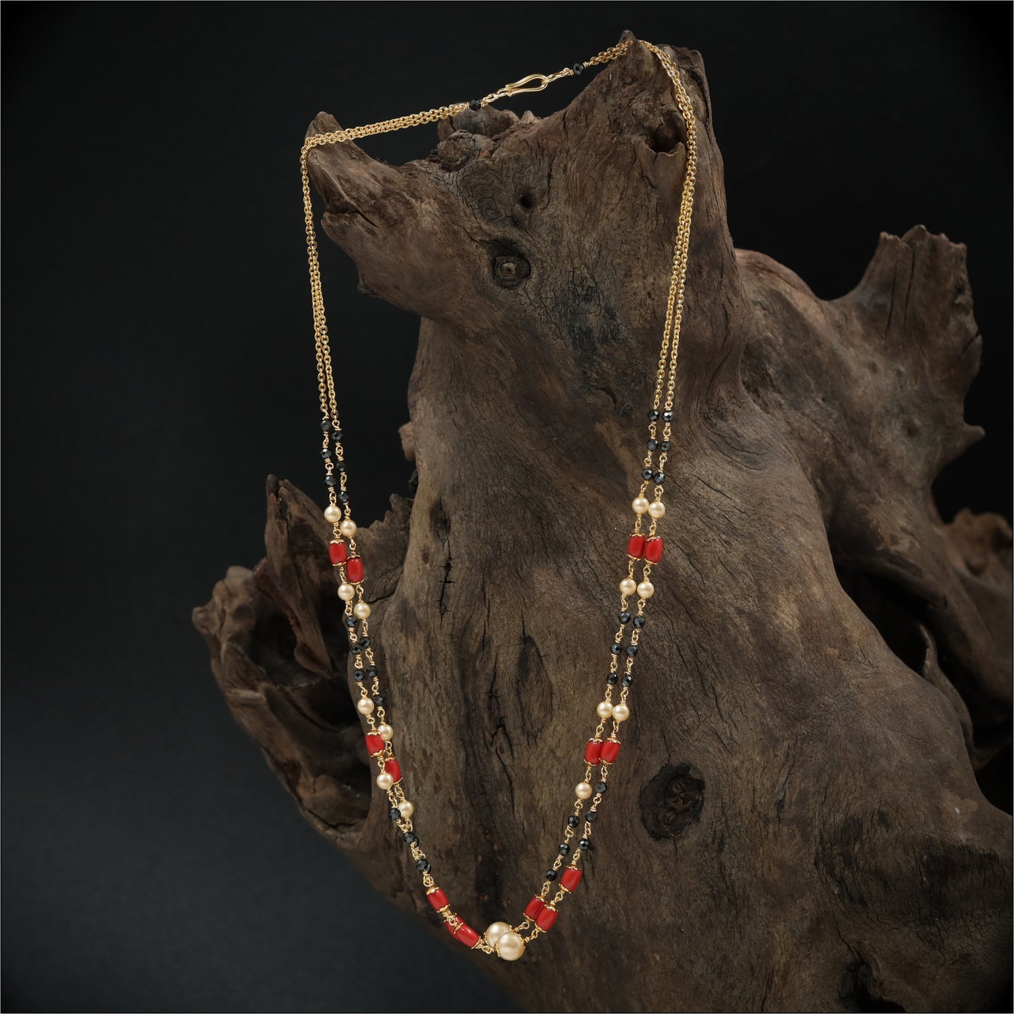 Dynamic Dual Strand Beads with Mixed Shape Accents and Cluster Detailing