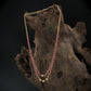Delicate Dual Line Beaded Chain with Spaced Spherical Drops
