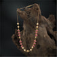 Stylish Bead with Structured Pearl Intervals and Detailed Cluster Work