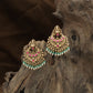 Richly Worked Lakshmi Antique Hanging with Filigree Base and Drop Danglers